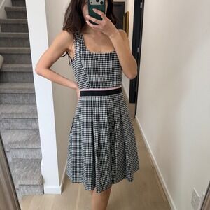 Pinko Coquette Cottagecore Made in Italy Retro Gingham Whimsigoth Mini Dress 4/6